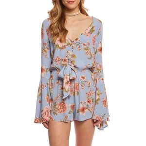 Billabong Women’s Blue Floral Romper